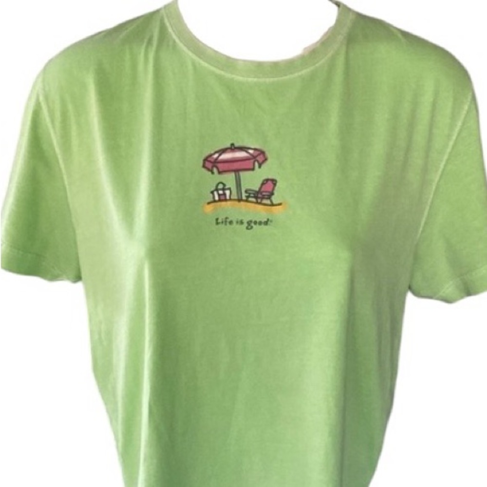 Life Is Good Green Short Sleeve Tee